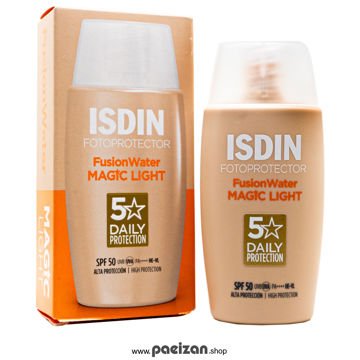 ضد آفتاب فلوئیدی فیوژن واتر مجیک رنگ لایت ایزدین SPF50